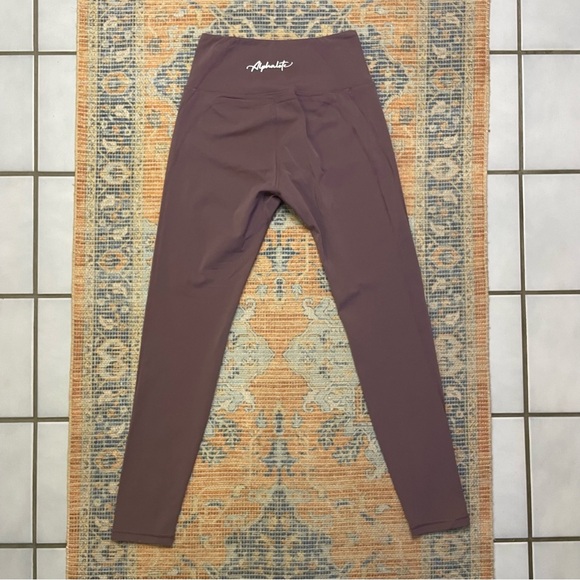 Alphalete 7/8 Full Length Leggings Purple High Rise Small - Picture 2 of 7